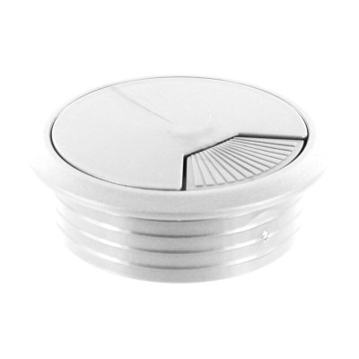 BOCCHETTA PASSACAVI D 60 MM PLASTICA BIANCO