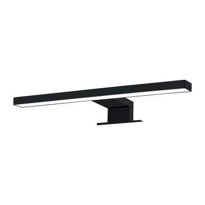 APPLIQUE DA BAGNO LED 30 CM NERO LAMPO