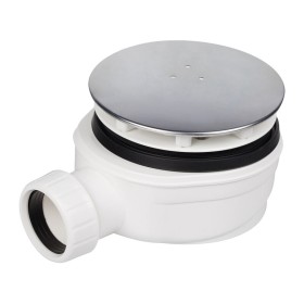 PILETTA DOCCIA RIBASSATA D. 90 COPERCHIO INOX 120 MM