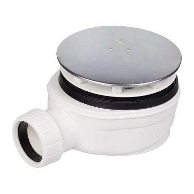 PILETTA DOCCIA RIBASSATA D. 90 COPERCHIO INOX 120 MM