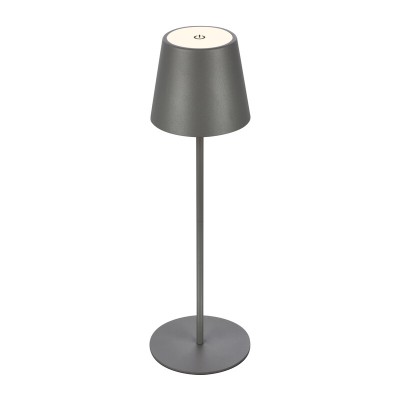 LAMPADA DA TAVOLO BT10004 BATT RICARIC GRIGIO