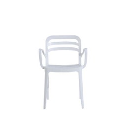 SEDIA C/BRACCIOLI ASPEN BIANCO