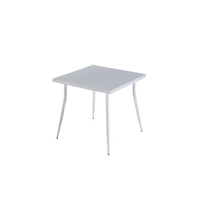 TAVOLO CARMEN CM 80X80X75H BIANCO