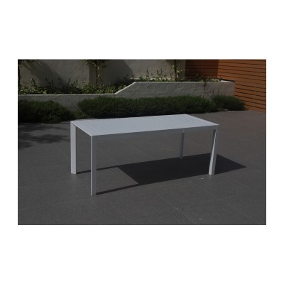 TAVOLO RETTANG ALLUM BCO ESTENS 127/180X77X71 CM