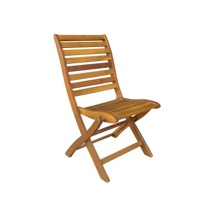 SEDIA LEGNO PIEGHEVOLE S/BRACCIOLI CM 56X60X90