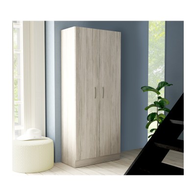 KIT ARMADIO 2 ANTE 71X51,5XH181 CM BIANCO GES.