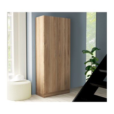 KIT ARMADIO 2 ANTE 71X51,5XH181 CM ROVERE