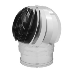 FUMAIOLO TURBO INOX AISI 304 C/CUSCINETTI D 22 CM