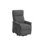 POLTRONA RECLINER RELAX ALZAPERSONA TESSUTO GRIGIO
