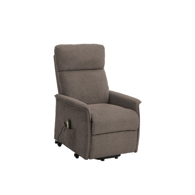 POLTRONA RECLINER RELAX ALZAPERSONA TESS.MARRONE
