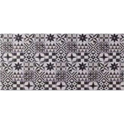 Tappeto h.cm.50 joke mosaic Black White