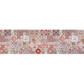 Tappeto h.cm.50 joke mosaic red