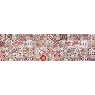 Tappeto h.cm.50 joke mosaic red