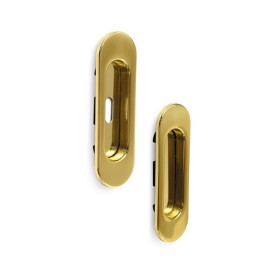 MANIGLIA OVALE PORTA SCORR C/FORO E SENZA ORO L