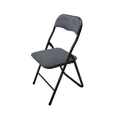 SEDIA PIEGHEVOLE POLO TESSUTO GRIGIO SCURO 27