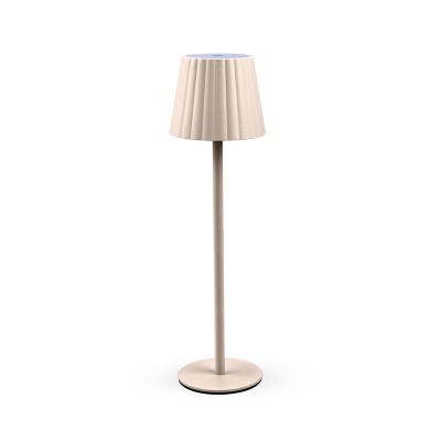 LAMPADA LED RICARICABILE DA TAVOLO AURORA BEIGE