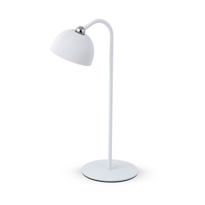 LAMPADA LED RICARICABILE DA TAVOLO ELLIOT BIANCO