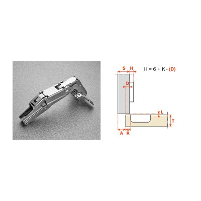 SALICE CERNIERA P/MOBILI C2AFG99 COLLO 9