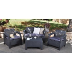 Salotto Corfu Lounge Set Graphite
