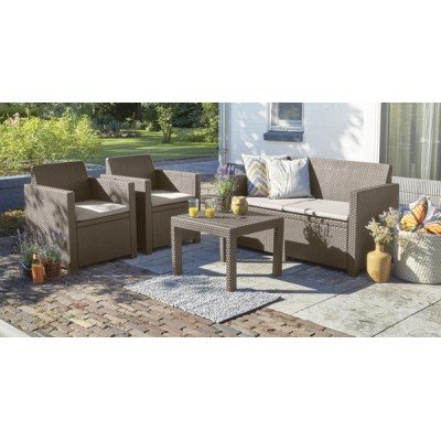 Salotto alabama cappuccino cuscino sabbia