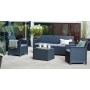 Salotto Emma Lounge Graphite con cuscini