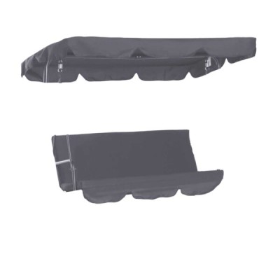 Kit ricambio per dondolo ischia seduta+schienale+tettuccio grigio