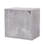 Cubo impilabile con sportello 35x29x35cm cemento grigio