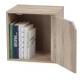 Cubo impilabile con sportello cm.35x29x35cm rovere nordico