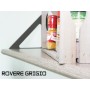 Mensola nobilitato 100x25x2.5 rovere e grigio