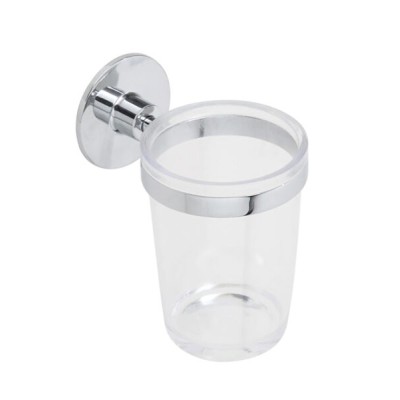 Portaspazzolino acciaio/abs fissaggio con adesivi o viti