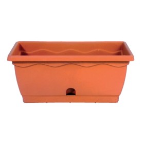 Balconiera vulcano con riserva idrica dimensioni cm: 40x20x18h