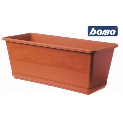 Balconella con sottovaso dimensioni (cm.): 40 x 17,5 x 15h