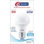 Lamp.goccia a60 led e27 8w 6000k
