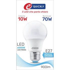 Lamp.goccia a60 led e27 10w 6000k