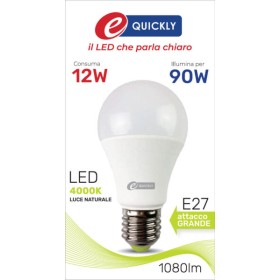 Lamp.goccia a60 led e27 12w 4000k