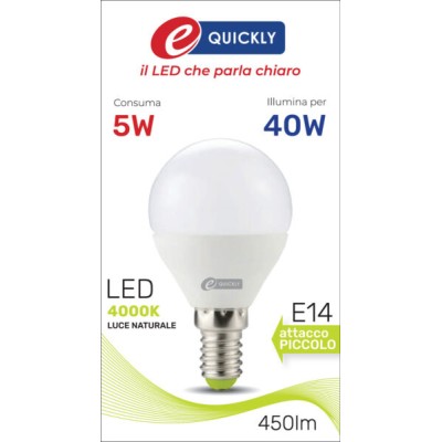 Lamp.sfera p45 led e14 5w 4000k