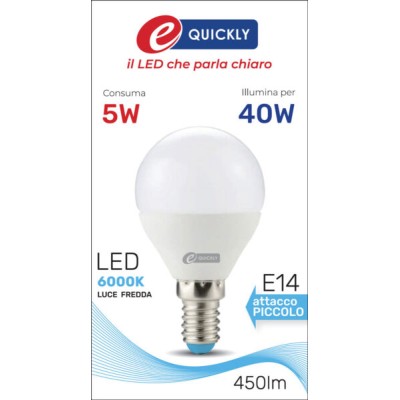 Lamp.sfera p45 led e14 5w 6000k