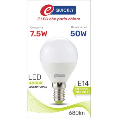 Lamp.sfera p45 led e14 7,5w 4000k