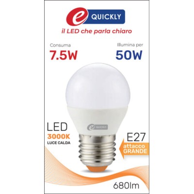 Lamp.sfera g45 led e27 7,5w 3000k