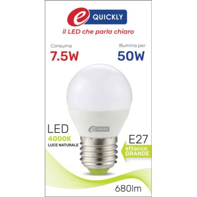 Lamp.sfera g45 led e27 7,5w 4000k