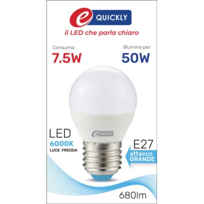 Lamp.sfera g45 led e27 7,5w 6000k