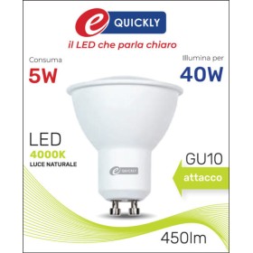 Faretto led gu10 5w 4000k