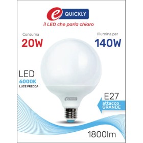 Globo led g120 e27 20w 6000k