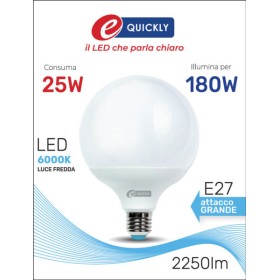 Globo led g120 e27 25w 6000k