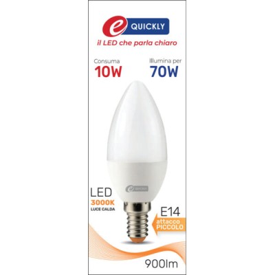 Lamp.candela c37 led e14 10w 3000k