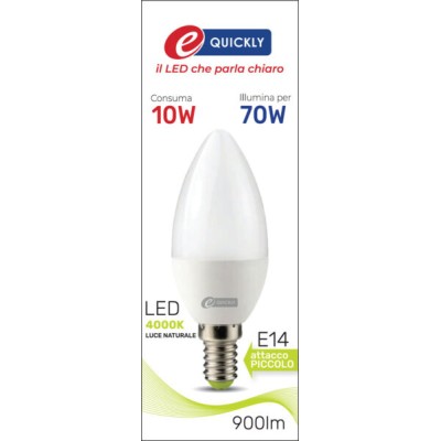 Lamp.candela c37 led e14 10w 4000k