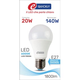 Lamp.goccia a60 led e27 20w 6000k