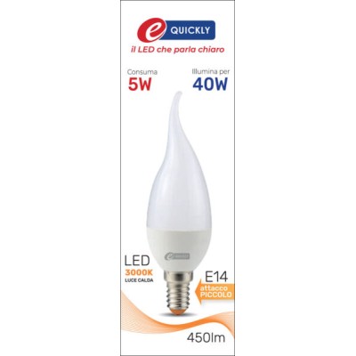 Lamp.c.di vento led e14 5w 3000k