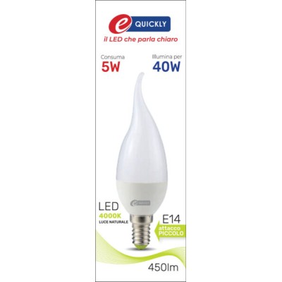 Lamp.c.di vento led e14 5w 4000k
