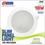 Slim panel 18w 4000k tondo incasso